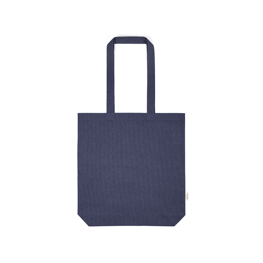 Shopping bag publicitaire coton recyclé 180g Annapurna Bleu marine